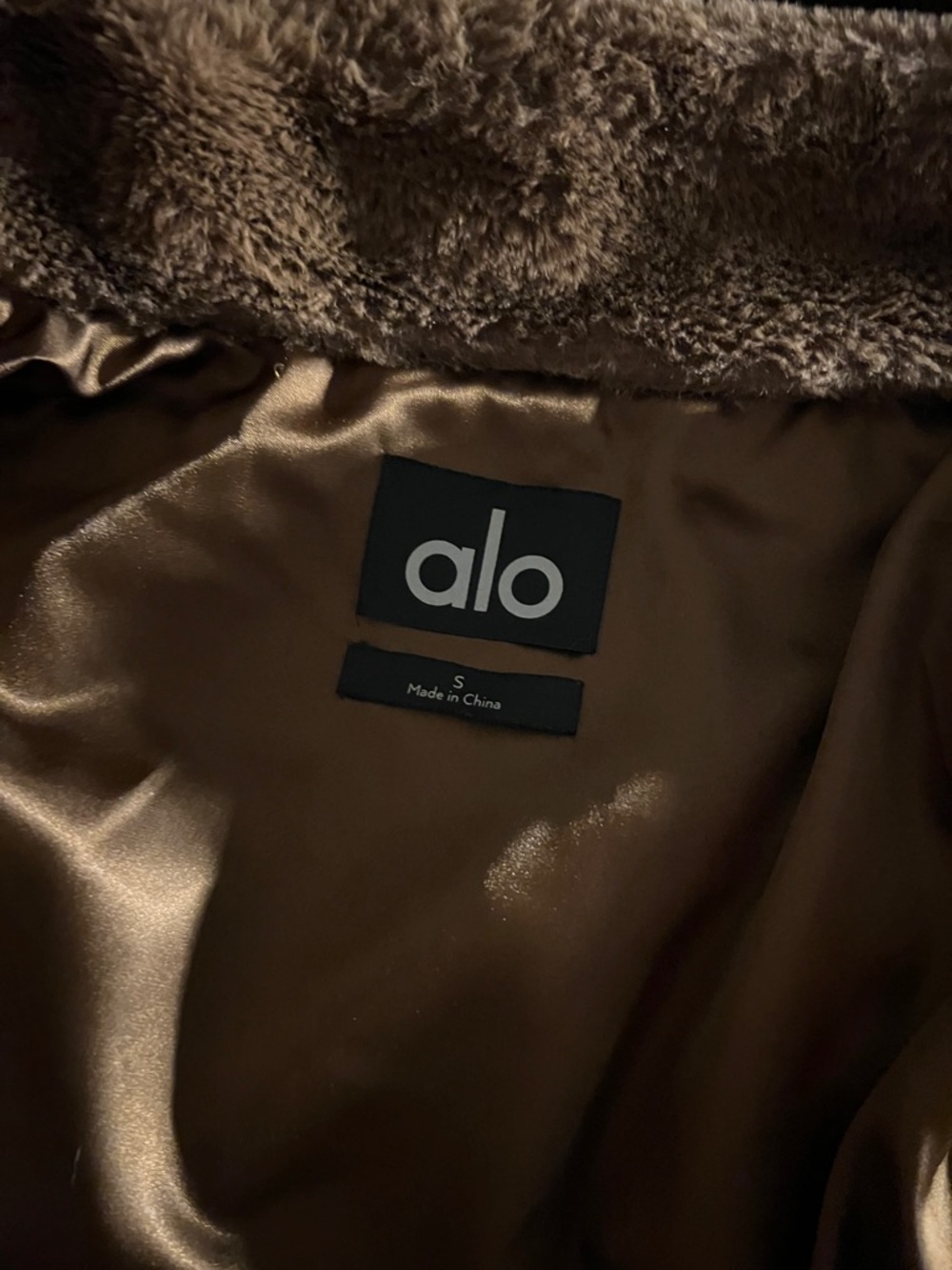 ALO Yoga Brown sherpa Jacket